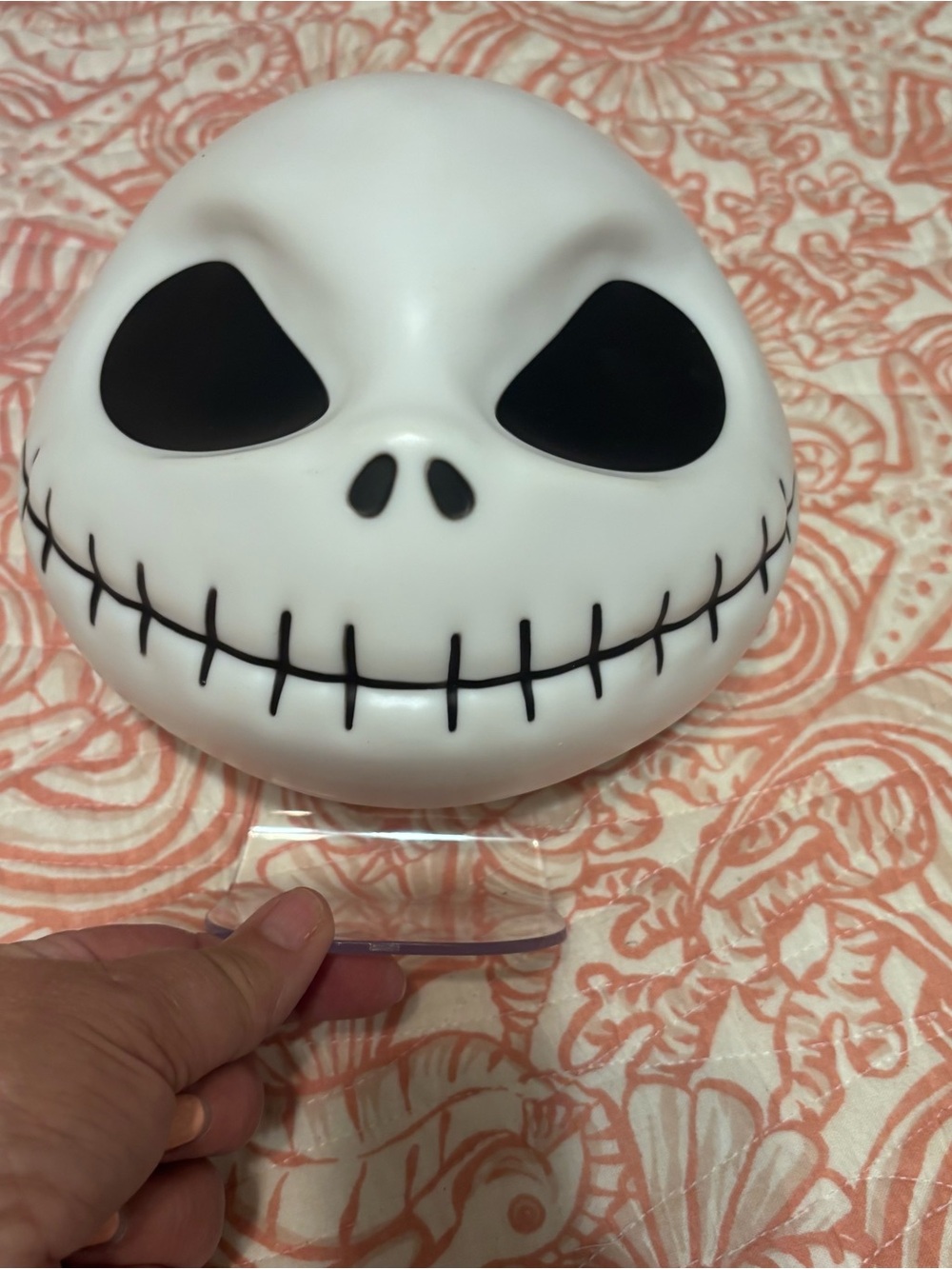 White Jack Skull Party Decoration Mask - led light